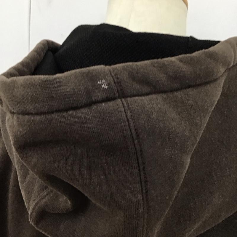 カーハート Carhartt パーカー 長袖 ジップアップパーカー 長袖パーカー カジュアルジャケット L ロゴ、文字 茶 / ブラウン /  メンズ USED 古着 中古 10127954