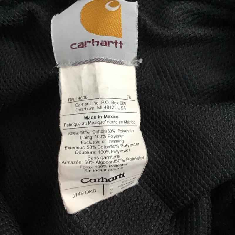 カーハート Carhartt パーカー 長袖 ジップアップパーカー 長袖パーカー カジュアルジャケット L ロゴ、文字 茶 / ブラウン /  メンズ USED 古着 中古 10127954