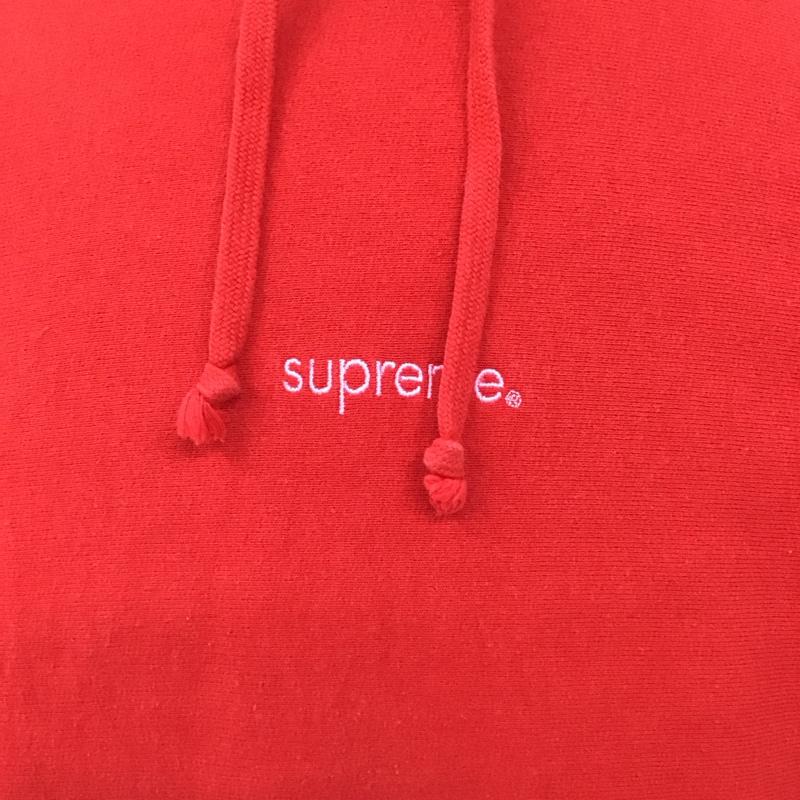 シュプリーム Supreme パーカー 長袖 18FW TrademarkHoodedSweatshirt 長袖パーカー L ロゴ、文字 赤 / レッド /  メンズ USED 古着 中古 10127956