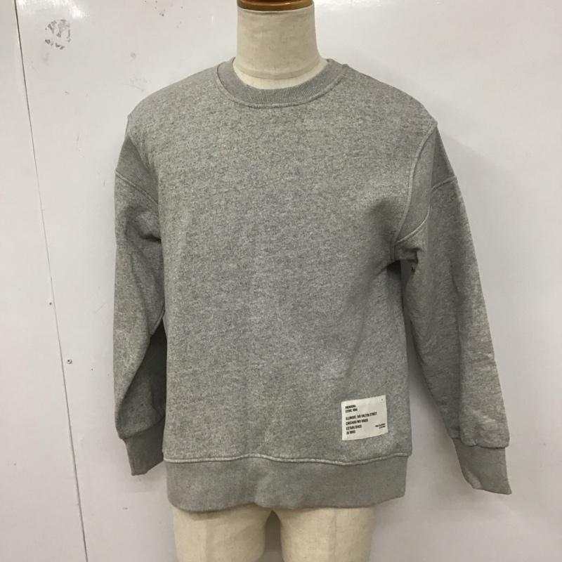 ザラ ZARA トレーナー 長袖 S 無地 灰 / グレー /  メンズ USED 古着 中古 10127958