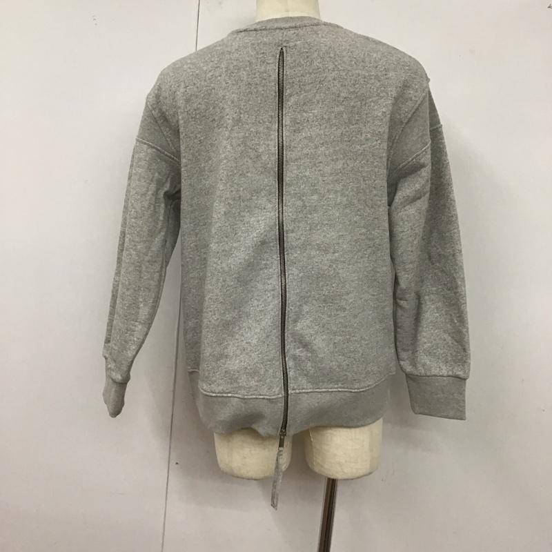ザラ ZARA トレーナー 長袖 S 無地 灰 / グレー /  メンズ USED 古着 中古 10127958