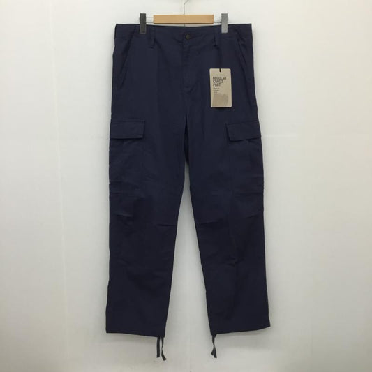 カーハート Carhartt パンツ ワークパンツ、ペインターパンツ REGULAR CARGO PANT　I032467 33インチ 無地 紺 / ネイビー /  メンズ USED 古着 中古 10127960
