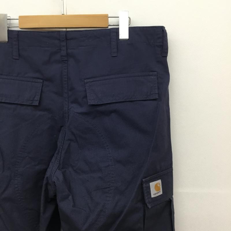 カーハート Carhartt パンツ ワークパンツ、ペインターパンツ REGULAR CARGO PANT　I032467 33インチ 無地 紺 / ネイビー /  メンズ USED 古着 中古 10127960