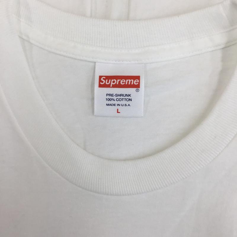 シュプリーム Supreme Tシャツ 半袖 19SS ShearsTee L プリント 白 / ホワイト / X 黄 / イエロー / X 銀 / シルバー /  メンズ USED 古着 中古 10127970