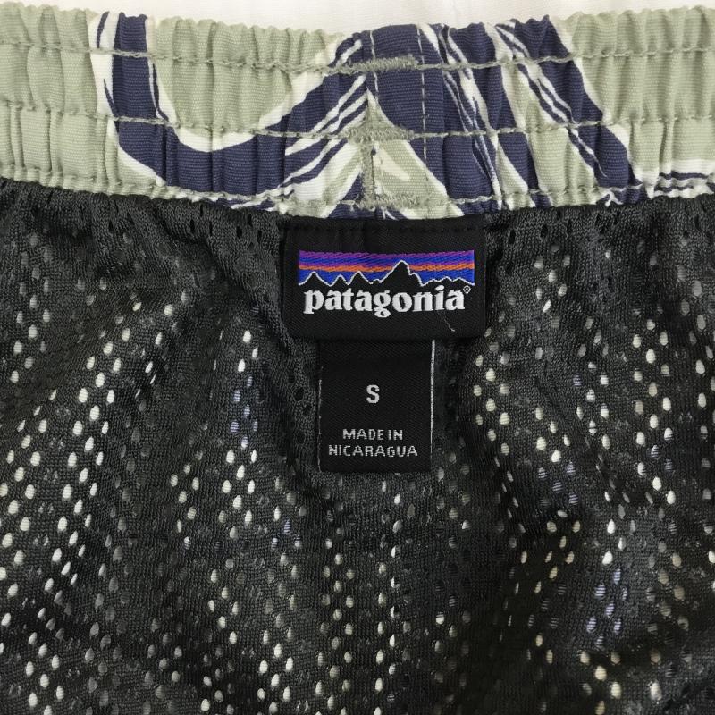 パタゴニア patagonia パンツ ショートパンツ baggies shorts 58034 S 花柄 カーキ / カーキ / X 紺 / ネイビー / X 白 / ホワイト / X 緑 / グリーン /  メンズ USED 古着 中古 10127972