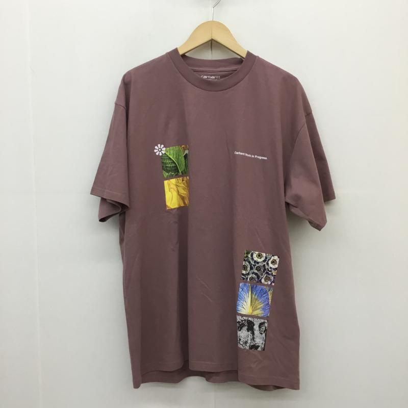 カーハートダブリューアイピー Carhartt WIP Tシャツ 半袖 Greenhouse T-Shirt　I031714 XL プリント 桃 / ピンク /  メンズ USED 古着 中古 10127975