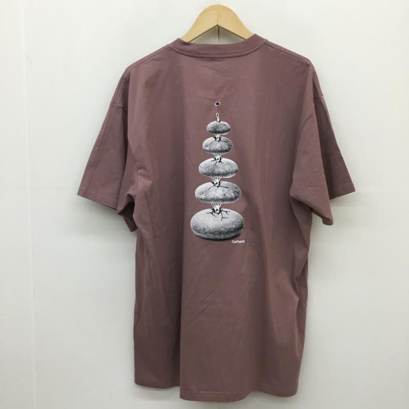 カーハートダブリューアイピー Carhartt WIP Tシャツ 半袖 Greenhouse T-Shirt　I031714 XL プリント 桃 / ピンク /  メンズ USED 古着 中古 10127975