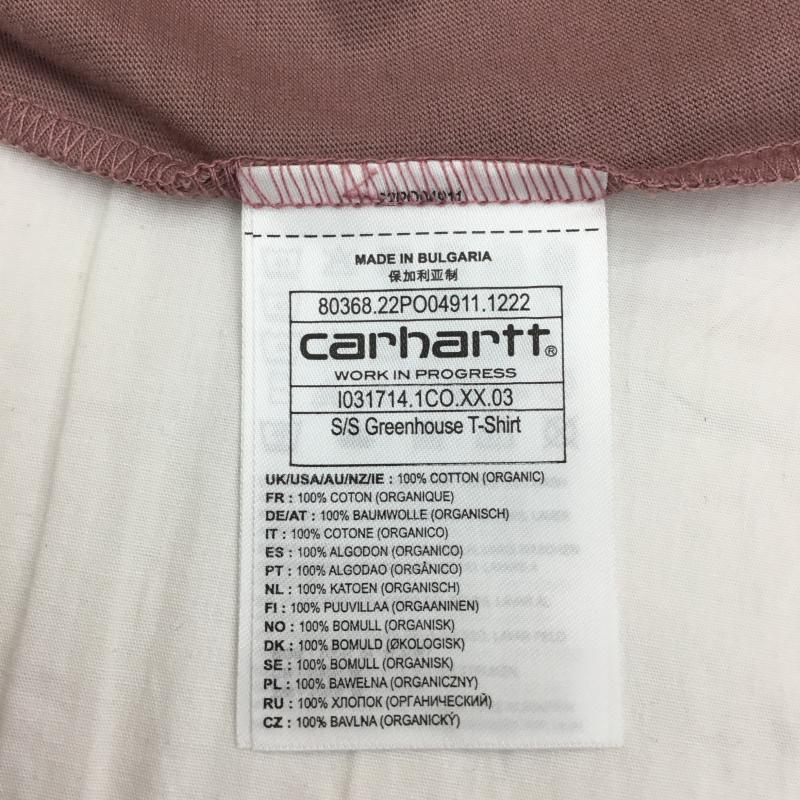 カーハートダブリューアイピー Carhartt WIP Tシャツ 半袖 Greenhouse T-Shirt　I031714 XL プリント 桃 / ピンク /  メンズ USED 古着 中古 10127975