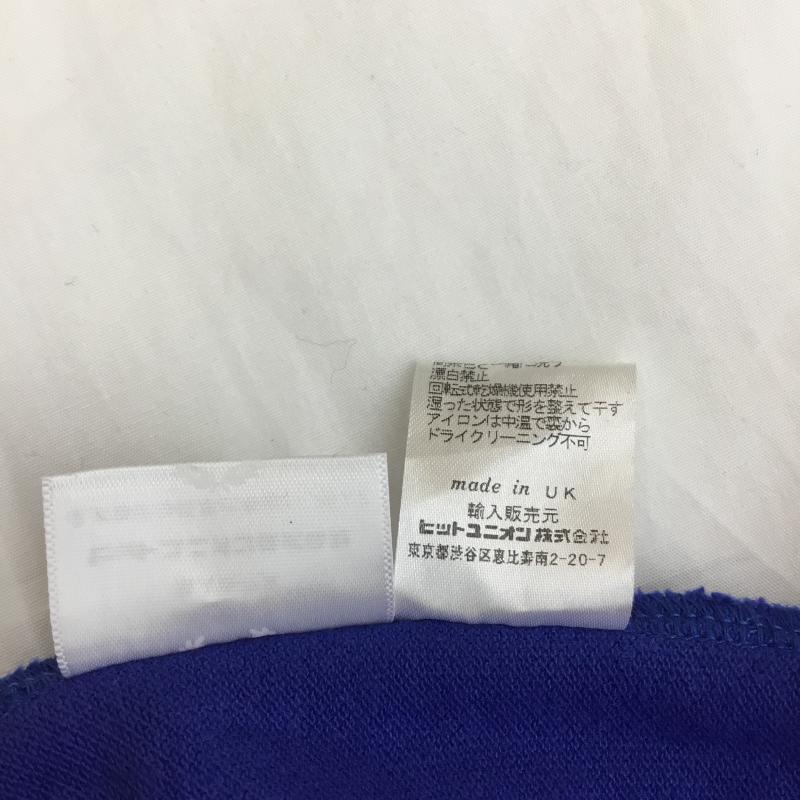 フレッドペリー FRED PERRY ポロシャツ 半袖 FRED PERRY × Art Comes First SM5120 M ロゴ、文字 青 / ブルー / X 白 / ホワイト / X 黒 / ブラック /  メンズ USED 古着 中古 10127978