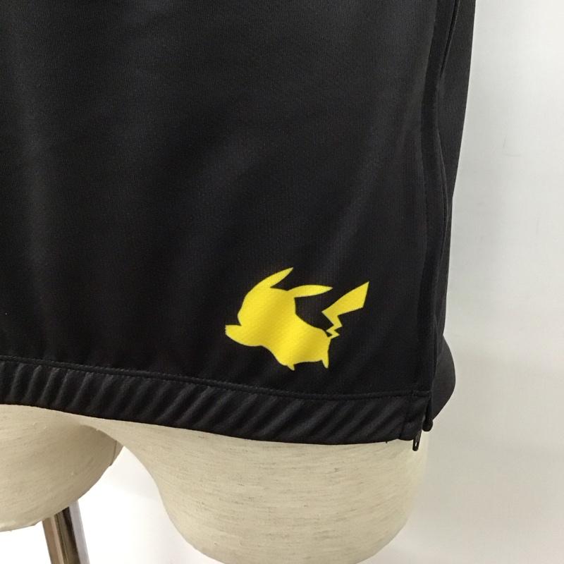 ナリフリ narifuri カットソー 半袖 nfpk-01 サイクルジャージ 半袖カットソー ポケモンコラボ L ロゴ、文字 黒 / ブラック /  メンズ USED 古着 中古 10127983
