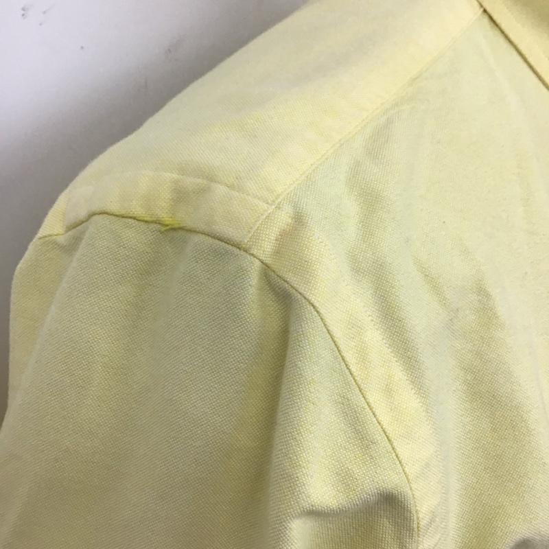 ラルフローレン RALPHLAUREN シャツ、ブラウス 長袖 長袖シャツ 無地シャツ カラーシャツ ボタンダウン S ロゴ、文字 黄 / イエロー /  メンズ USED 古着 中古 10127988