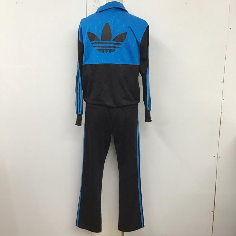 アディダスオリジナルス adidas originals セットアップ セットアップ f81849 ジャージ ファイアーバード トラックパンツ セットアップ 2点セット L ロゴ、文字 黒 / ブラック / X 青 / ブルー /  メンズ USED 古着 中古 10127996