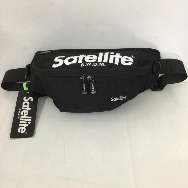 サテライト Satellite ウエストバッグ ウエストバッグ PUSH ボディーバッグ ロゴ、文字 黒 / ブラック /  メンズ USED 古着 中古 10127999