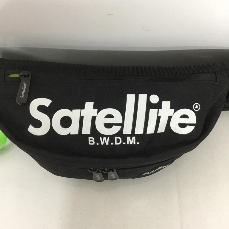 サテライト Satellite ウエストバッグ ウエストバッグ PUSH ボディーバッグ ロゴ、文字 黒 / ブラック /  メンズ USED 古着 中古 10127999