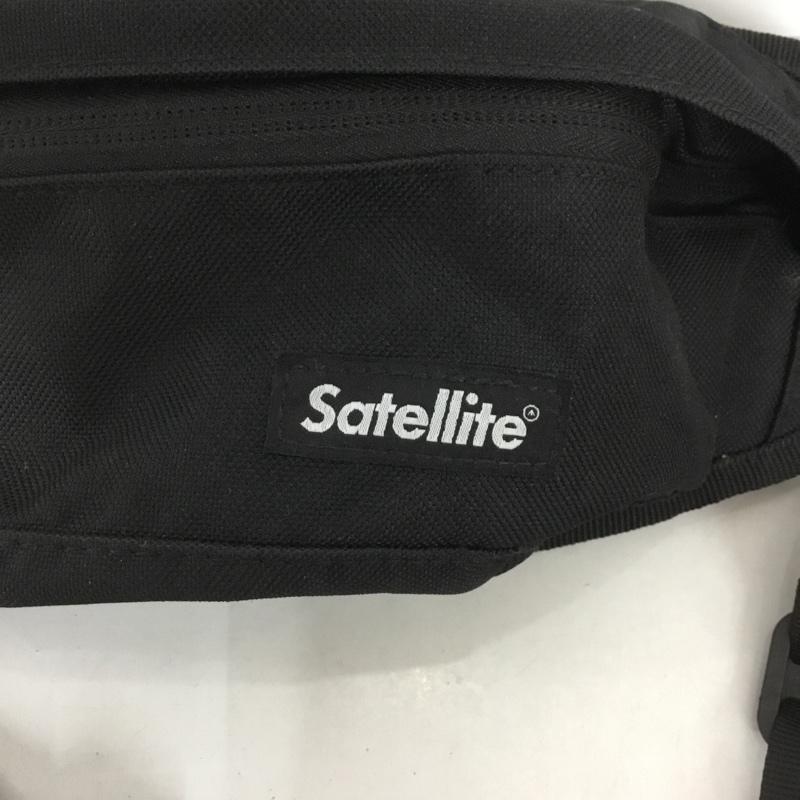 サテライト Satellite ウエストバッグ ウエストバッグ PUSH ボディーバッグ ロゴ、文字 黒 / ブラック /  メンズ USED 古着 中古 10127999