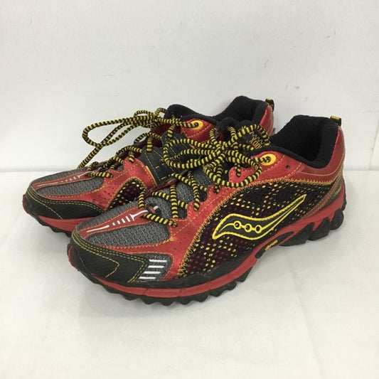 サッカニー Saucony スニーカー スニーカー 28020-2 Xodus UK9 US：10 ロゴ、文字 赤 / レッド / X 黒 / ブラック /  メンズ USED 古着 中古 10128002