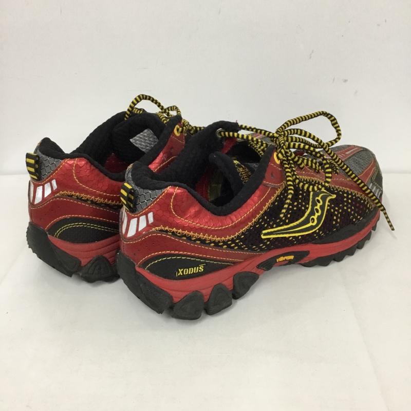 サッカニー Saucony スニーカー スニーカー 28020-2 Xodus UK9 US：10 ロゴ、文字 赤 / レッド / X 黒 / ブラック /  メンズ USED 古着 中古 10128002