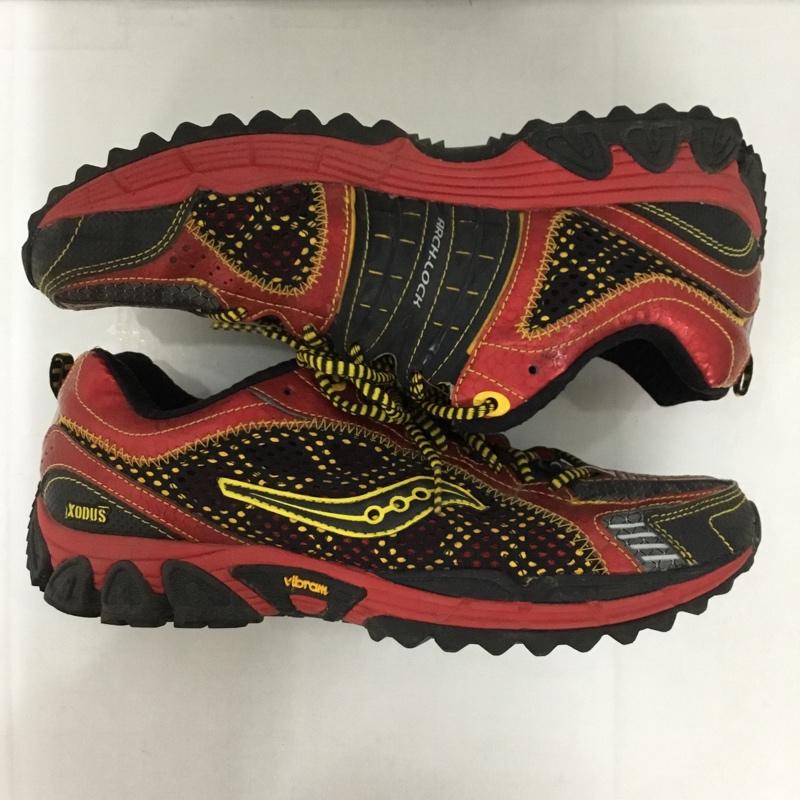 サッカニー Saucony スニーカー スニーカー 28020-2 Xodus UK9 US：10 ロゴ、文字 赤 / レッド / X 黒 / ブラック /  メンズ USED 古着 中古 10128002