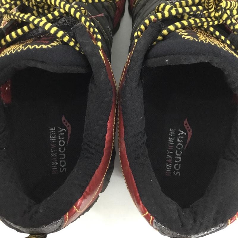 サッカニー Saucony スニーカー スニーカー 28020-2 Xodus UK9 US：10 ロゴ、文字 赤 / レッド / X 黒 / ブラック /  メンズ USED 古着 中古 10128002