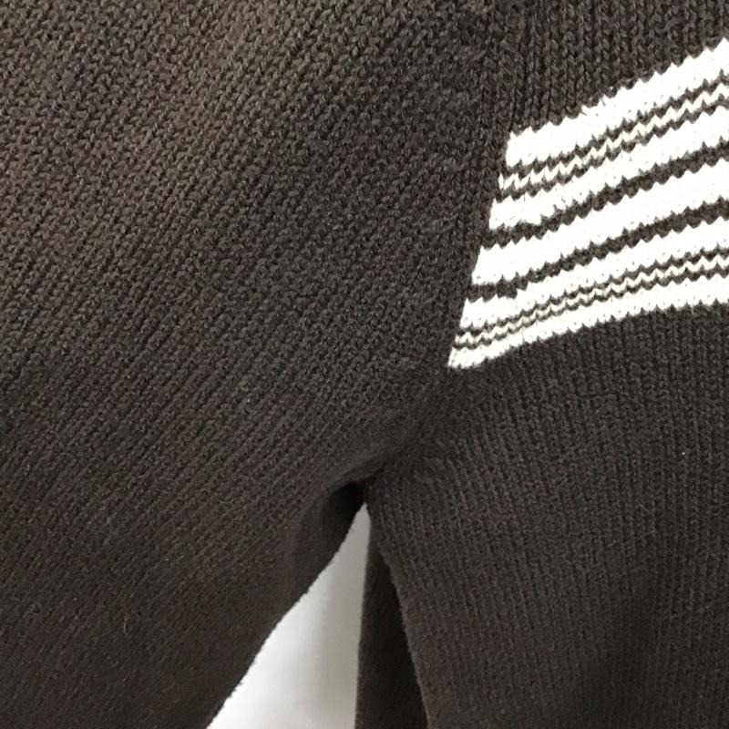 チャップス CHAPS ニット、セーター 長袖 長袖ニットカットソー スタンドネック セーター XL ロゴ、文字 茶 / ブラウン /  メンズ USED 古着 中古 10128005