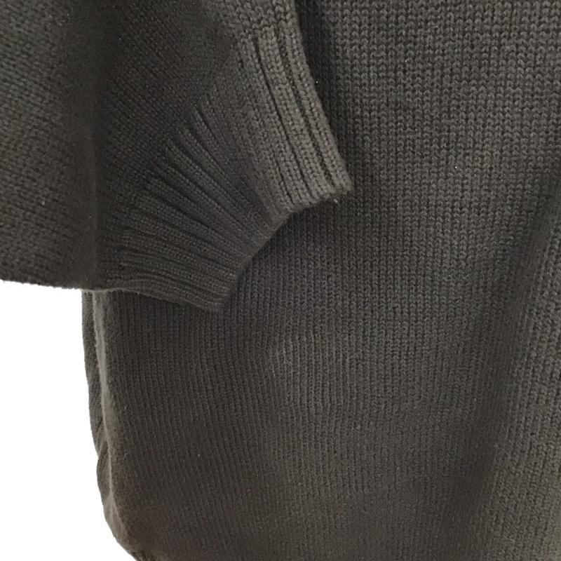 チャップス CHAPS ニット、セーター 長袖 長袖ニットカットソー スタンドネック セーター XL ロゴ、文字 茶 / ブラウン /  メンズ USED 古着 中古 10128005