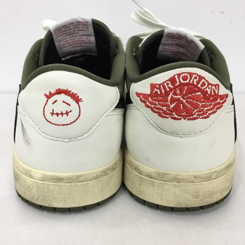 ナイキ NIKE スニーカー スニーカー DM7866-200 AIR JORDAN 1 RETRO LOW OG SP TRAVIS SCOTT 25.5cm 箱有 25.5cm ロゴ、文字 カーキ / カーキ / X 白 / ホワイト /  メンズ USED 古着 中古 10128006