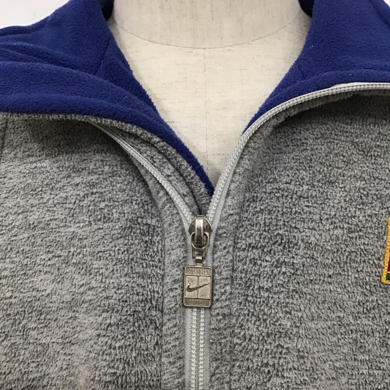 ナイキ NIKE ジャケット、上着 ジャケット、ブレザー ジップアップジャケット フリースジャケット アウター 90s M ロゴ、文字 灰 / グレー /  メンズ USED 古着 中古 10128007