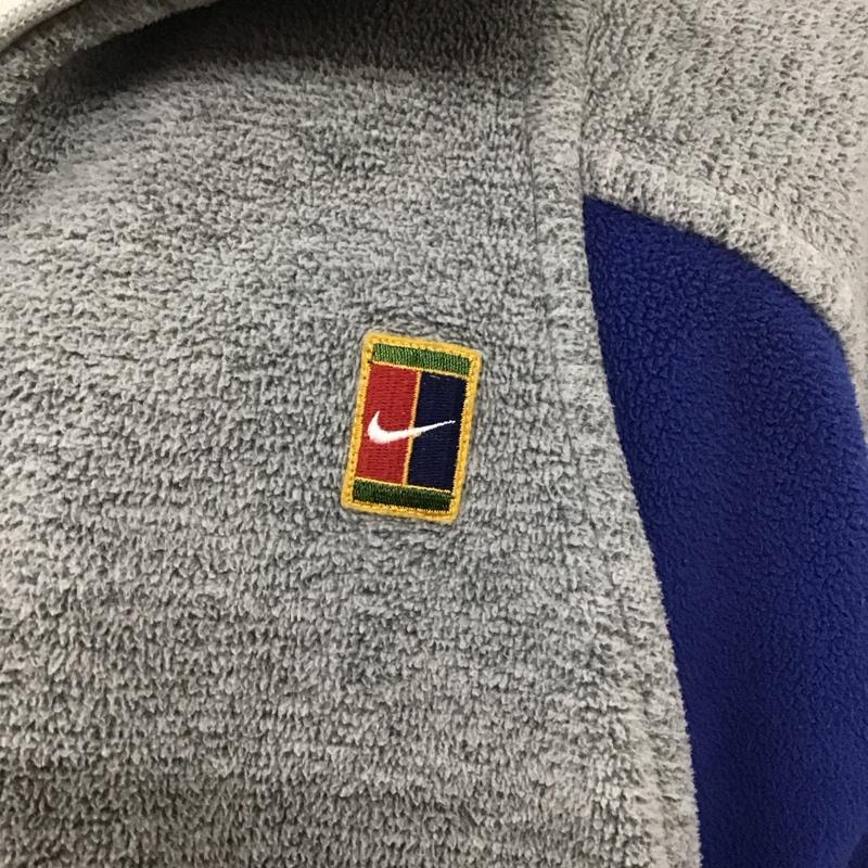 ナイキ NIKE ジャケット、上着 ジャケット、ブレザー ジップアップジャケット フリースジャケット アウター 90s M ロゴ、文字 灰 / グレー /  メンズ USED 古着 中古 10128007