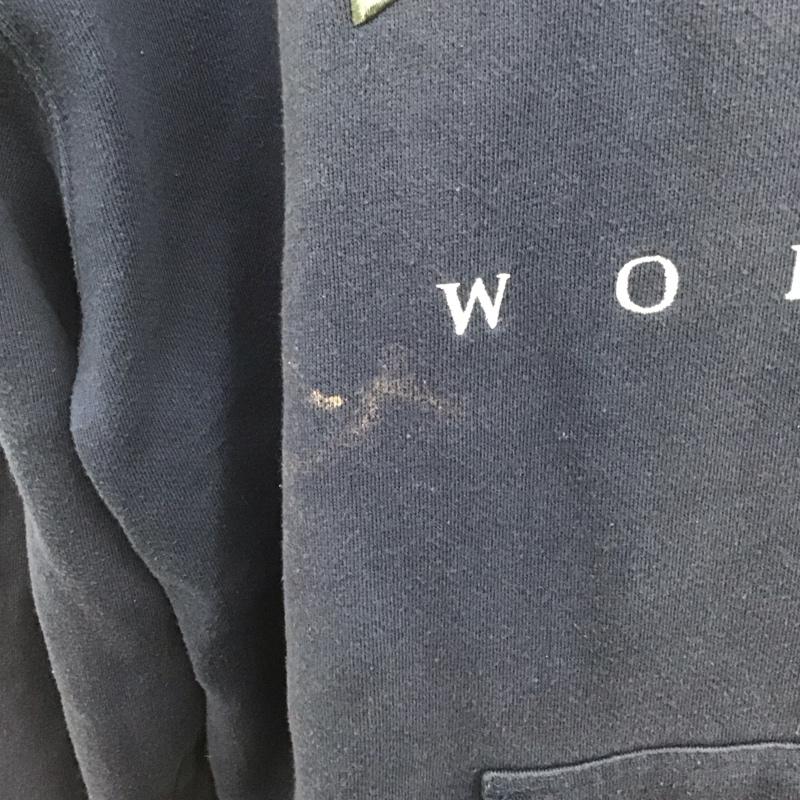 ナイキ NIKE パーカー 長袖 長袖パーカー プルオーバーパーカー スウェット XL ロゴ、文字 紺 / ネイビー /  メンズ USED 古着 中古 10128009