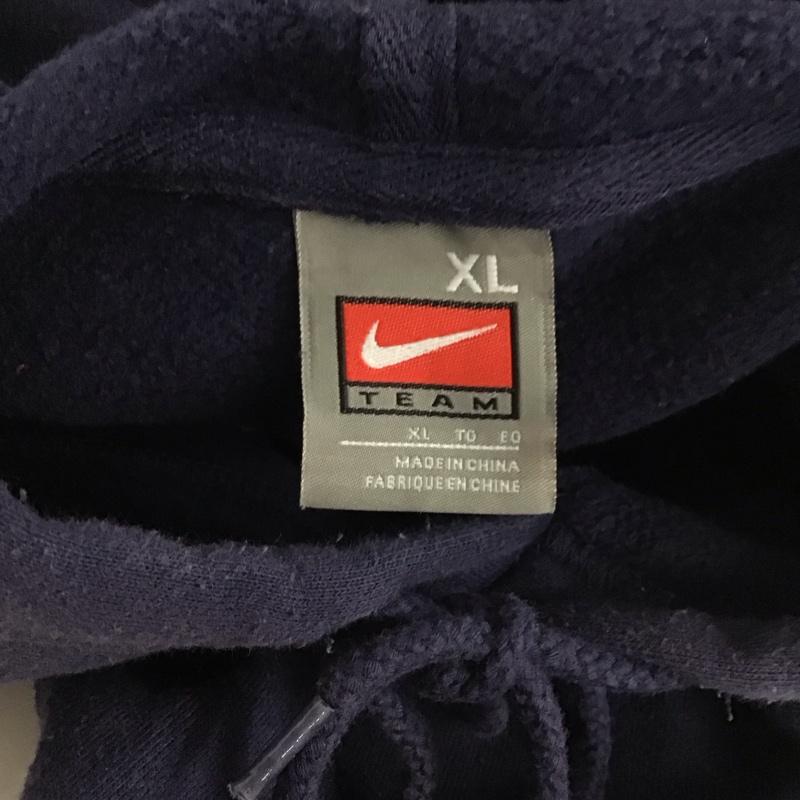ナイキ NIKE パーカー 長袖 長袖パーカー プルオーバーパーカー スウェット XL ロゴ、文字 紺 / ネイビー /  メンズ USED 古着 中古 10128009