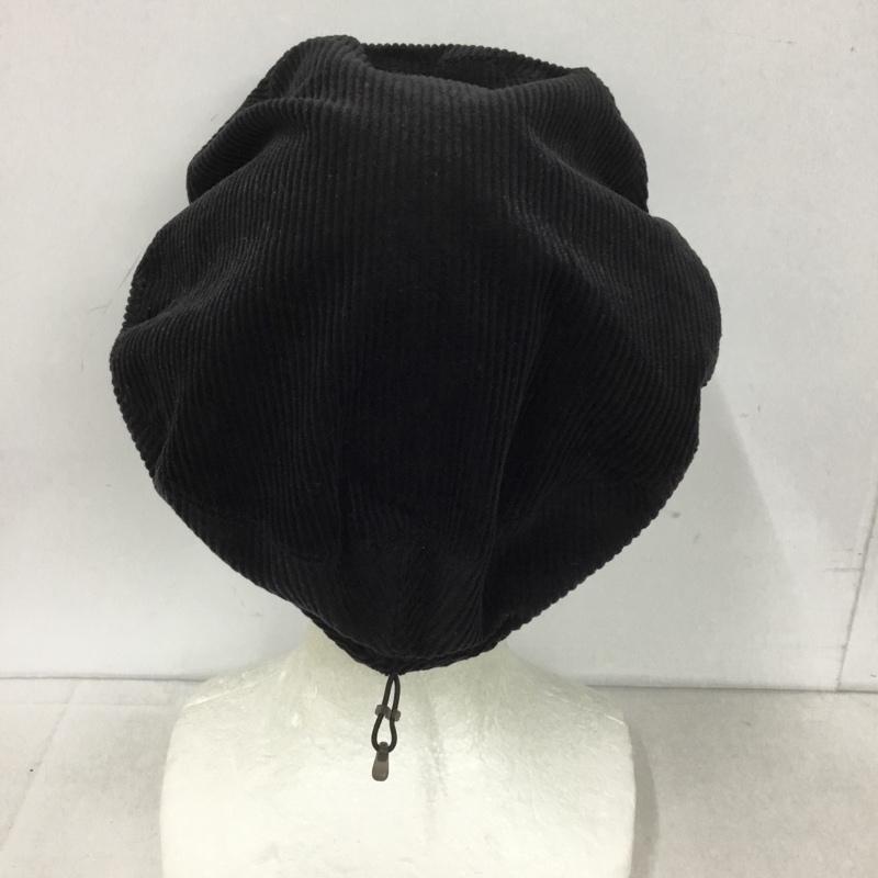 ニューエラ NEW ERA 帽子 ベレー帽 コーデュロイ ロゴ、文字 黒 / ブラック /  メンズ USED 古着 中古 10128010