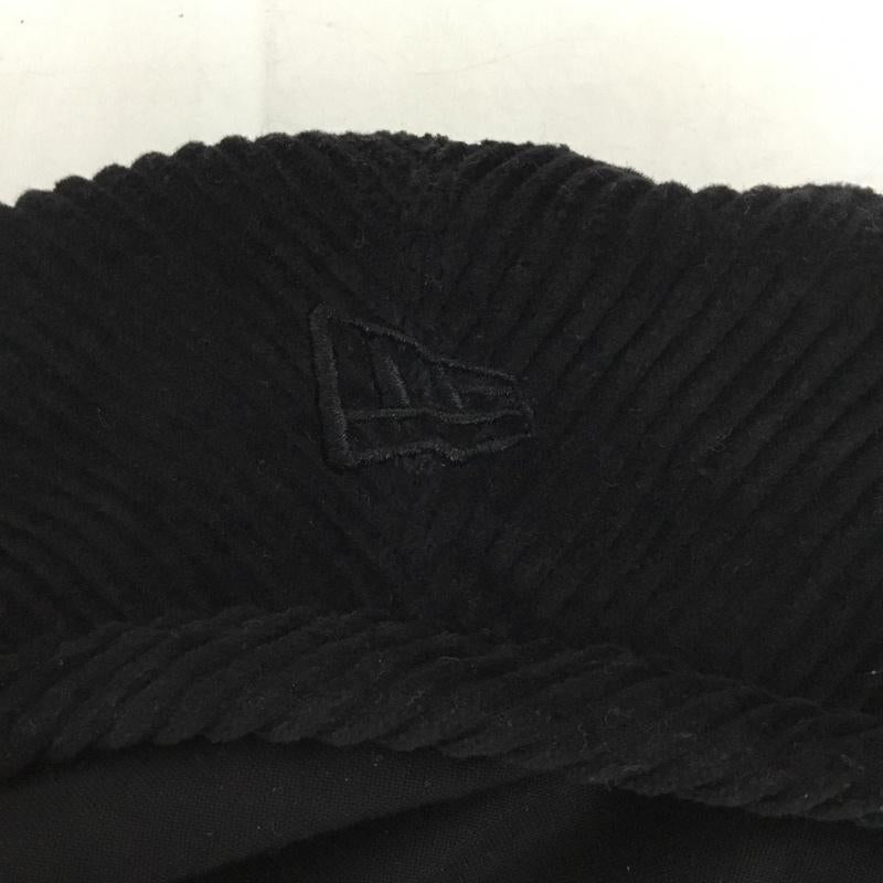ニューエラ NEW ERA 帽子 ベレー帽 コーデュロイ ロゴ、文字 黒 / ブラック /  メンズ USED 古着 中古 10128010