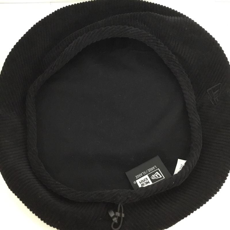 ニューエラ NEW ERA 帽子 ベレー帽 コーデュロイ ロゴ、文字 黒 / ブラック /  メンズ USED 古着 中古 10128010
