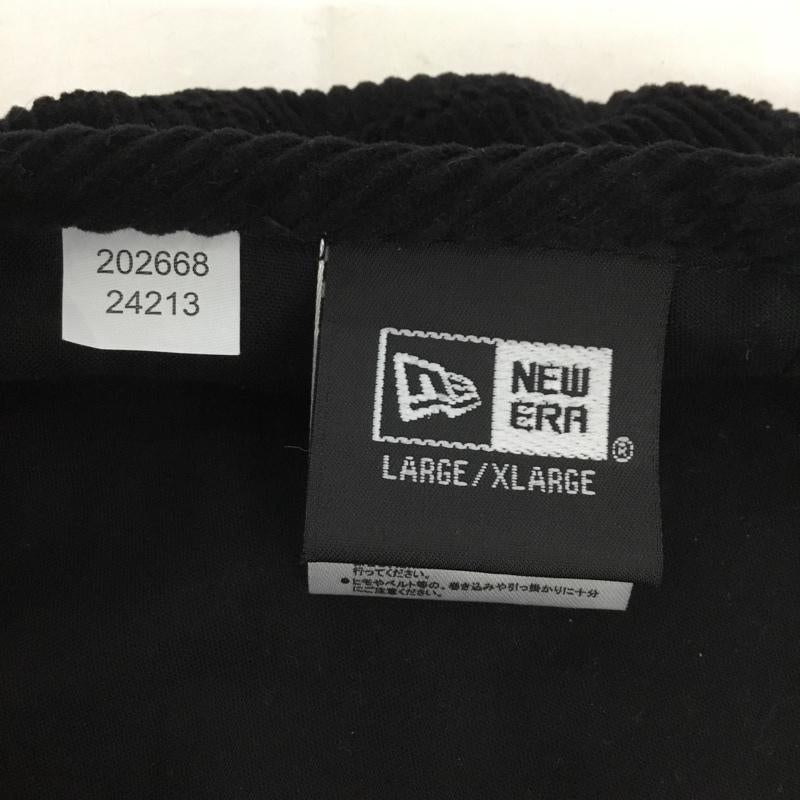ニューエラ NEW ERA 帽子 ベレー帽 コーデュロイ ロゴ、文字 黒 / ブラック /  メンズ USED 古着 中古 10128010