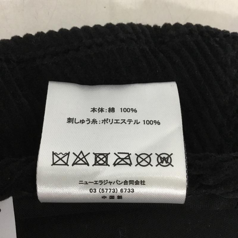 ニューエラ NEW ERA 帽子 ベレー帽 コーデュロイ ロゴ、文字 黒 / ブラック /  メンズ USED 古着 中古 10128010