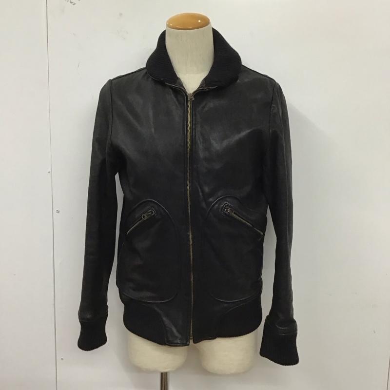 ヒステリックグラマー HYSTERIC GLAMOUR ジャケット、上着 ジャケット、ブレザー レザージャケット ジップアップジャケット アウター L 無地 黒 / ブラック /  メンズ USED 古着 中古 10128014