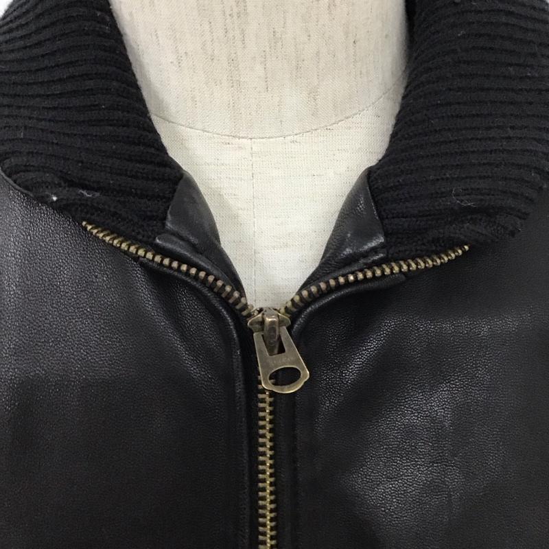 ヒステリックグラマー HYSTERIC GLAMOUR ジャケット、上着 ジャケット、ブレザー レザージャケット ジップアップジャケット アウター L 無地 黒 / ブラック /  メンズ USED 古着 中古 10128014