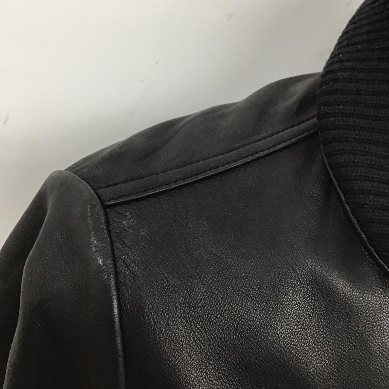 ヒステリックグラマー HYSTERIC GLAMOUR ジャケット、上着 ジャケット、ブレザー レザージャケット ジップアップジャケット アウター L 無地 黒 / ブラック /  メンズ USED 古着 中古 10128014
