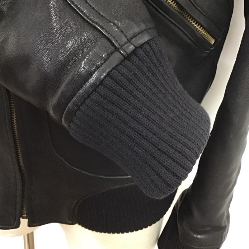 ヒステリックグラマー HYSTERIC GLAMOUR ジャケット、上着 ジャケット、ブレザー レザージャケット ジップアップジャケット アウター L 無地 黒 / ブラック /  メンズ USED 古着 中古 10128014