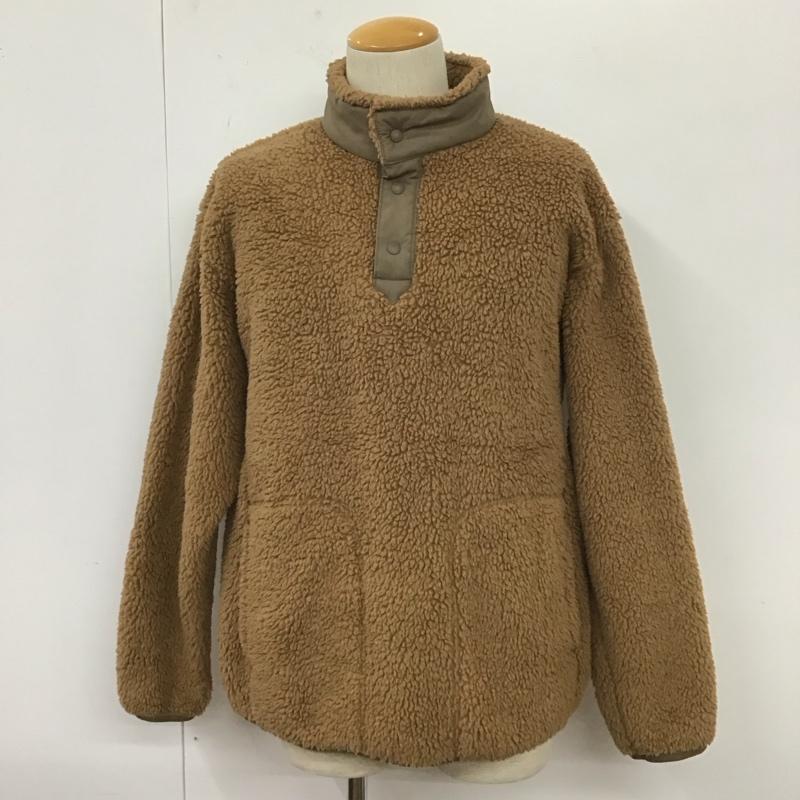 ユニクロ UNIQLO ジャケット、上着 ジャケット、ブレザー 341-44322 フリースジャケット アウター スタンドネック L 無地 茶 / ブラウン /  メンズ USED 古着 中古 10128018