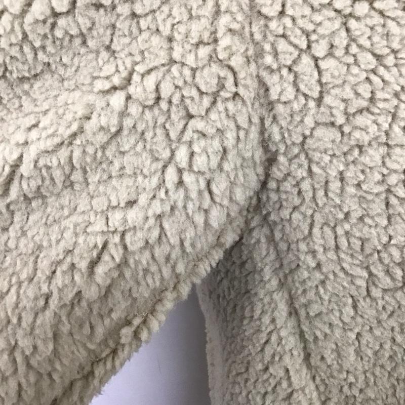 ユニクロ UNIQLO パーカー 長袖 341-409878 ジップアップパーカー アウター ボアジャケット L 無地 ベージュ / ベージュ /  メンズ USED 古着 中古 10128020
