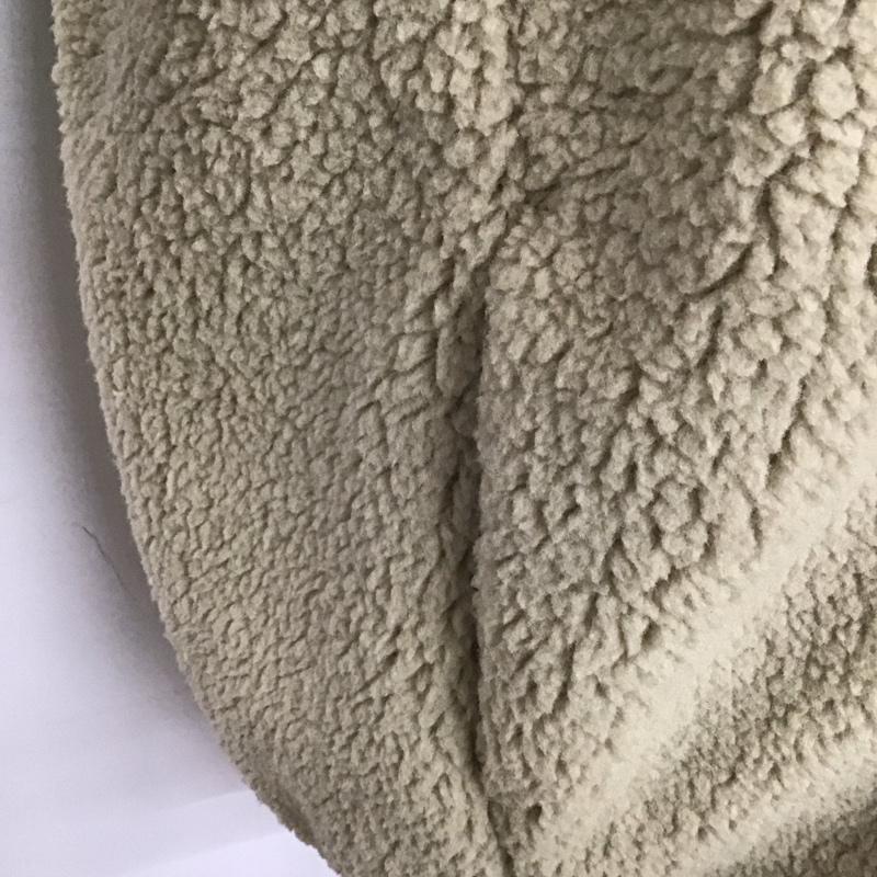 ユニクロ UNIQLO パーカー 長袖 341-409878 ジップアップパーカー アウター ボアジャケット L 無地 ベージュ / ベージュ /  メンズ USED 古着 中古 10128020