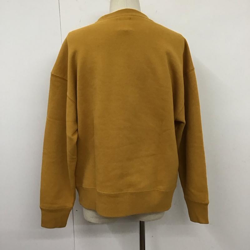 ギャップ GAP トレーナー 長袖 長袖トレーナー スウェット クルーネック プルオーバー M ロゴ、文字 黄 / イエロー /  メンズ USED 古着 中古 10128027