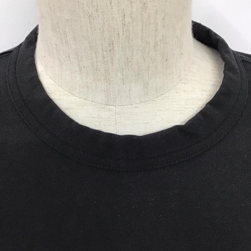 トミー ジーンズ TOMMY JEANS Tシャツ 半袖 半袖カットソー プリントTシャツ クルーネックカットソー L ロゴ、文字 黒 / ブラック /  メンズ USED 古着 中古 10128028