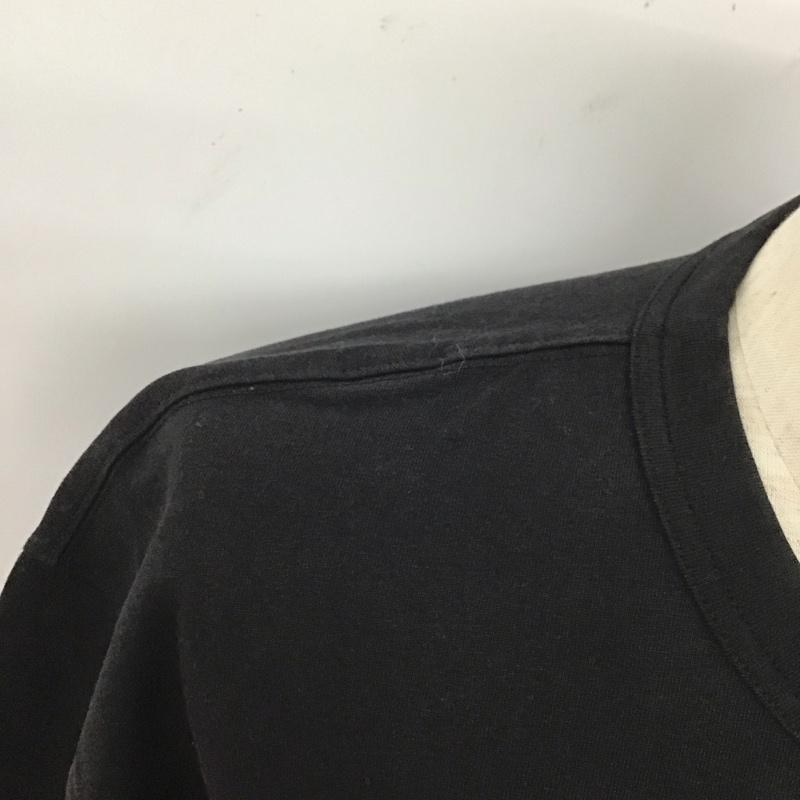 トミー ジーンズ TOMMY JEANS Tシャツ 半袖 半袖カットソー プリントTシャツ クルーネックカットソー L ロゴ、文字 黒 / ブラック /  メンズ USED 古着 中古 10128028