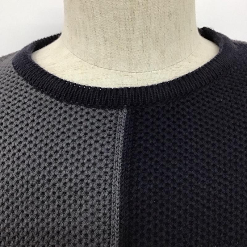 ザラ ZARA ニット、セーター 長袖 長袖ニットカットソー クルーネック セーター M チェック マルチカラー / マルチカラー /  メンズ USED 古着 中古 10128044