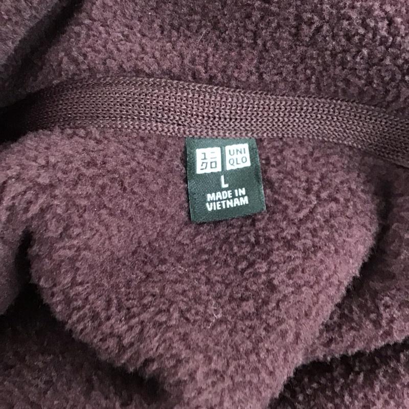 ユニクロ UNIQLO ジャケット、上着 ジャケット、ブレザー 341-450195 フリースジャケット ジップアップジャケット アウター L 無地 紫 / パープル /  メンズ USED 古着 中古 10128045