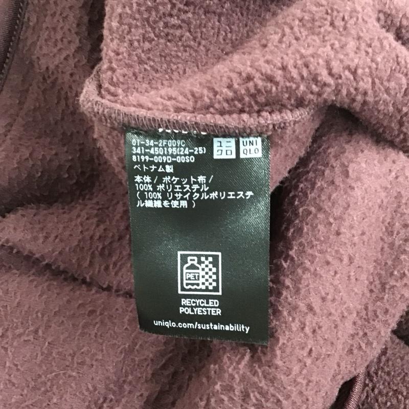ユニクロ UNIQLO ジャケット、上着 ジャケット、ブレザー 341-450195 フリースジャケット ジップアップジャケット アウター L 無地 紫 / パープル /  メンズ USED 古着 中古 10128045