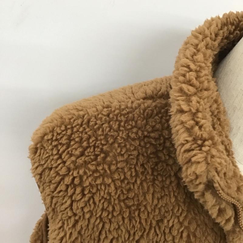 ユニクロ UNIQLO ベスト ベスト 241-461913 ライトボアフリースベスト XL 無地 茶 / ブラウン /  メンズ USED 古着 中古 10128046