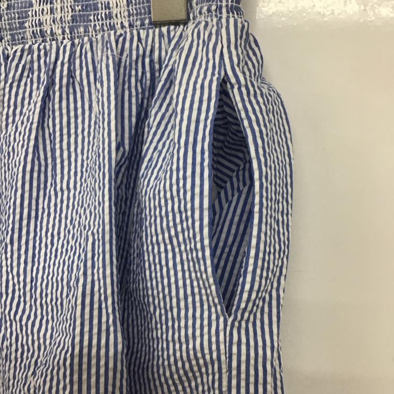 ポロラルフローレン POLO RALPH LAUREN スカート ミニスカート L ストライプ 白 / ホワイト / X 水色 / ライトブルー /  レディース USED 古着 中古 10128049